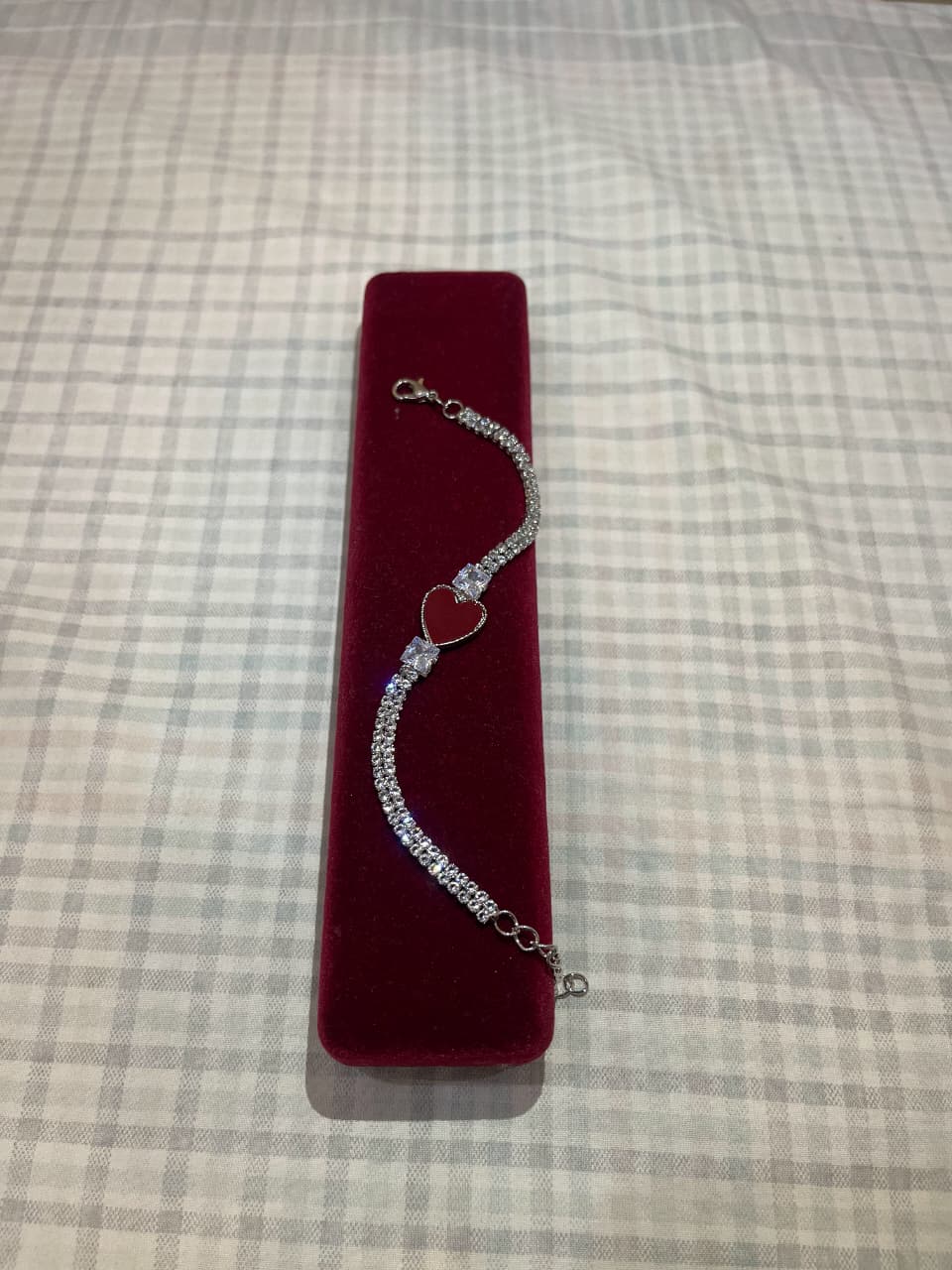 Double Heart Crystal Bracelet