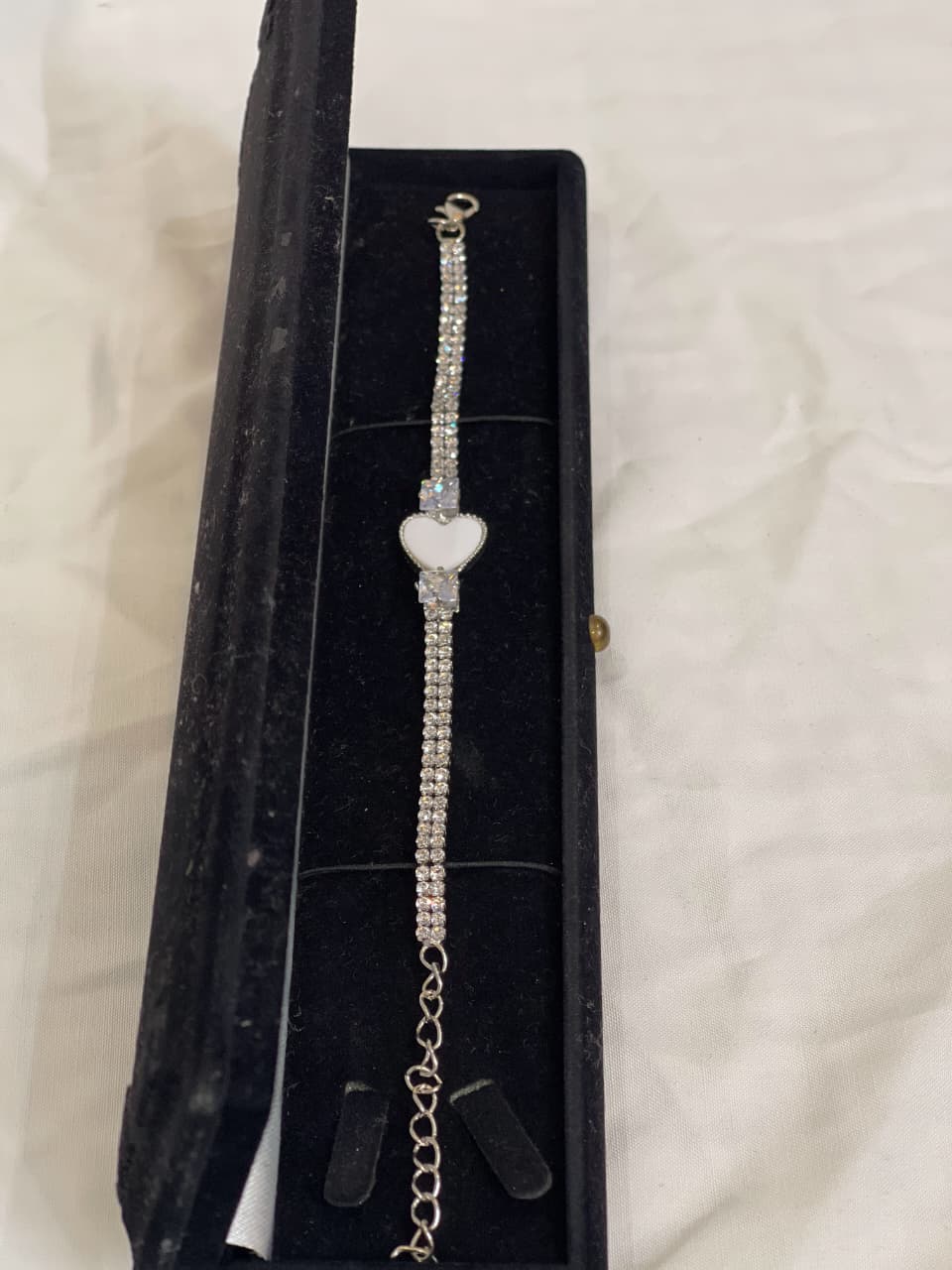 Double Heart Crystal Bracelet