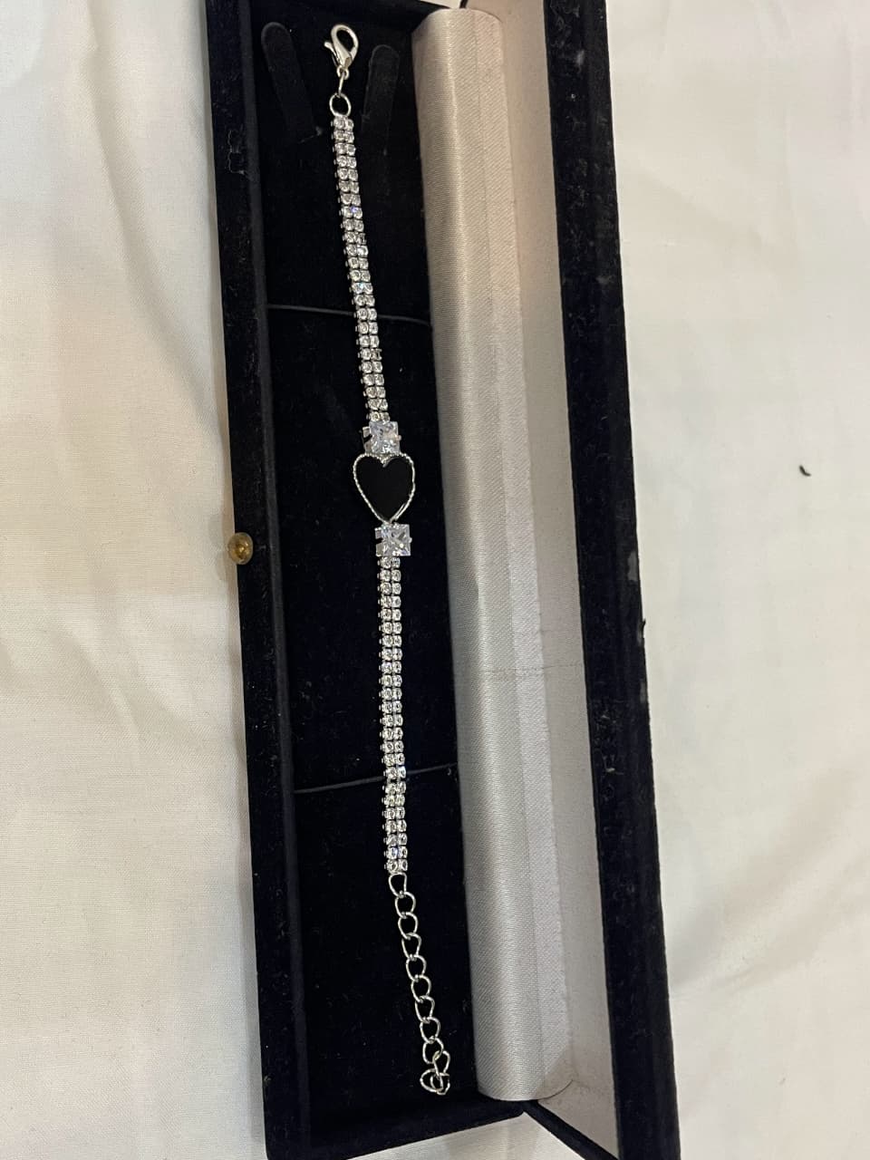 Double Heart Crystal Bracelet