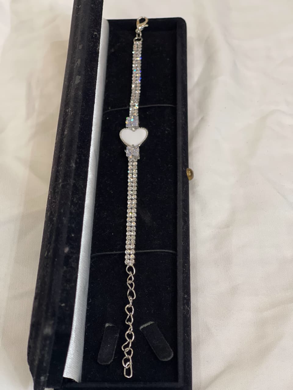 Double Heart Crystal Bracelet
