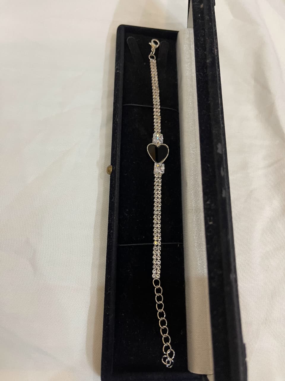 Double Heart Crystal Bracelet