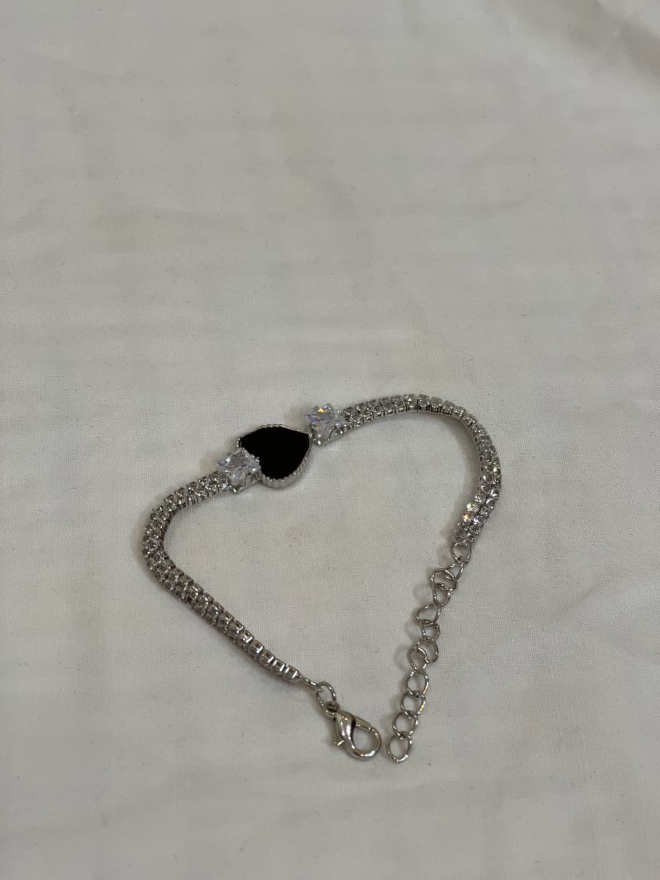 Double Heart Crystal Bracelet