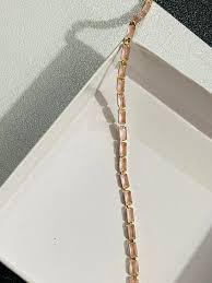 Gold & Pink Crystal Tennis Bracelet