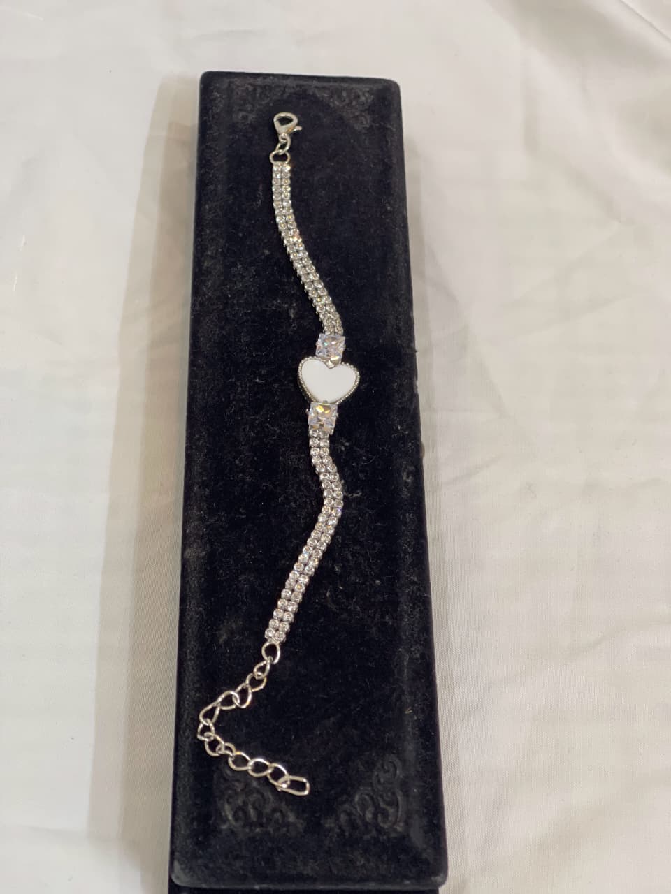 Double Heart Crystal Bracelet