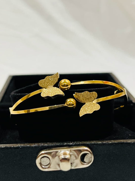 Golden Butterfly Duo Bangle