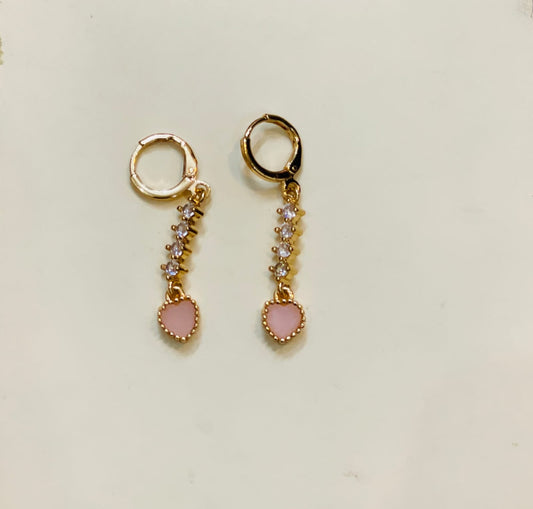 Heart Drop Earrings